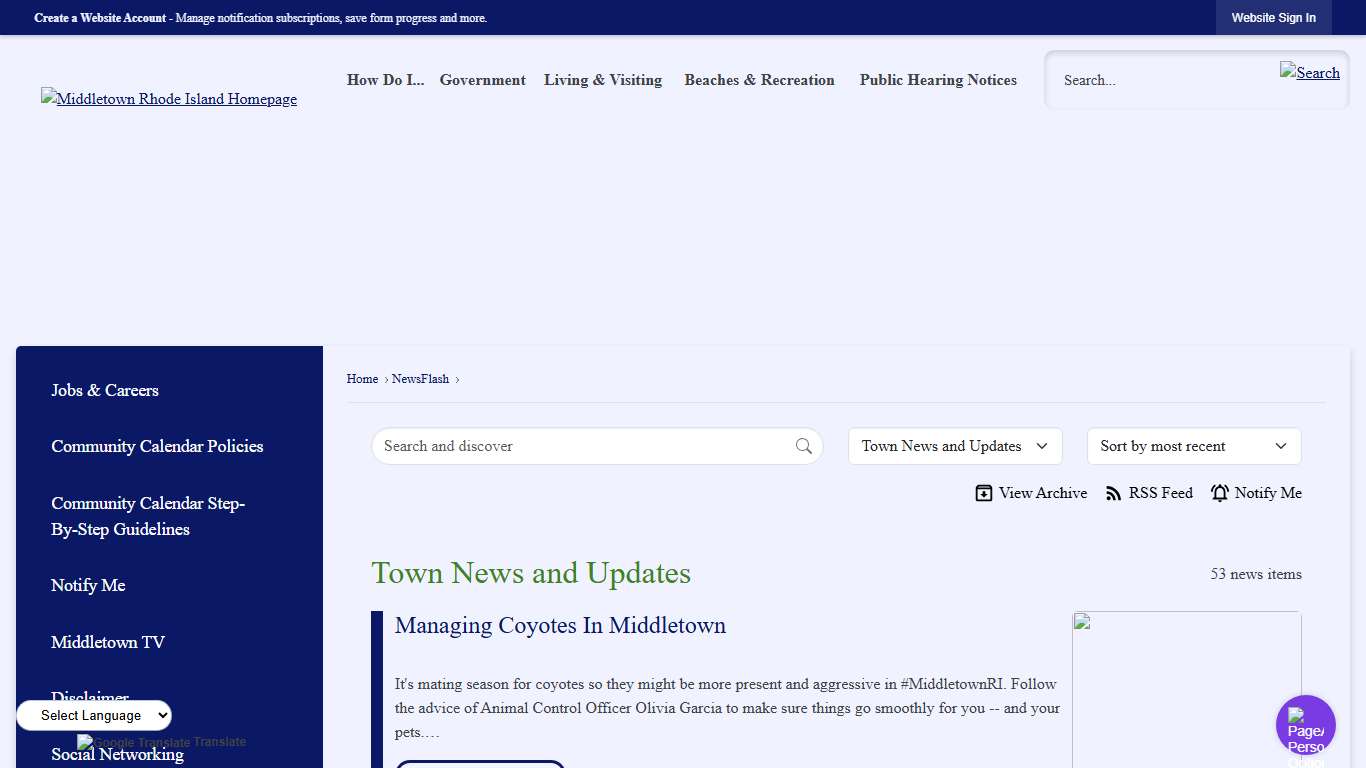 News Flash • Middletown, RI