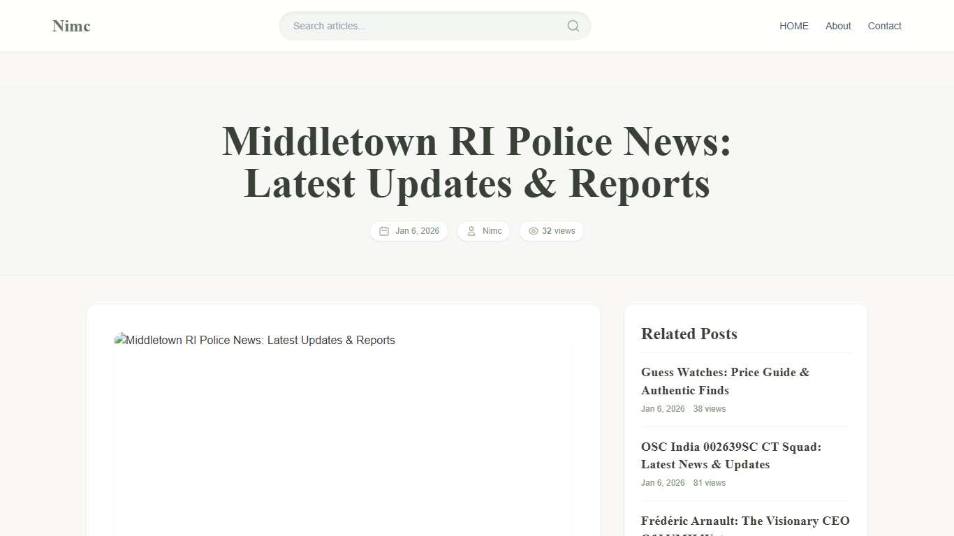 Middletown RI Police News: Latest Updates & Reports